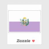 Vlag van Abancai, Peru Sticker (Vel)