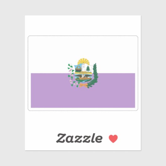 Vlag van Abancai, Peru Sticker (Vel)