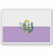 Vlag van Abancai, Peru Sticker (Voorkant)