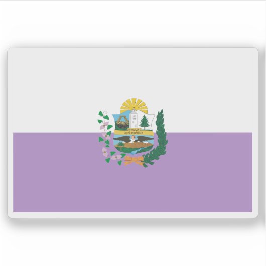 Vlag van Abancai, Peru Sticker (Voorkant)
