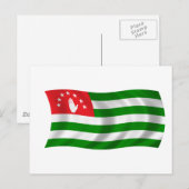 Vlag van Abchazië Briefkaart (Voorkant / Achterkant)