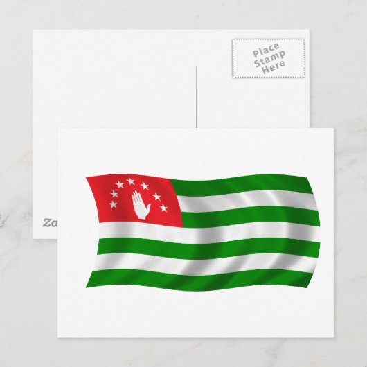 Vlag van Abchazië Briefkaart (Voorkant / Achterkant)