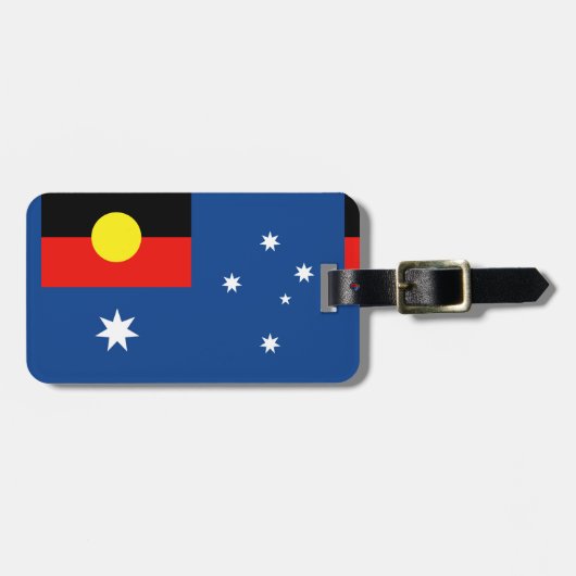 Vlag van Aboriginal Australië Bagagelabel (Voorkant horizontaal)