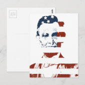  vlag van abraham lincoln american briefkaart (Voorkant / Achterkant)