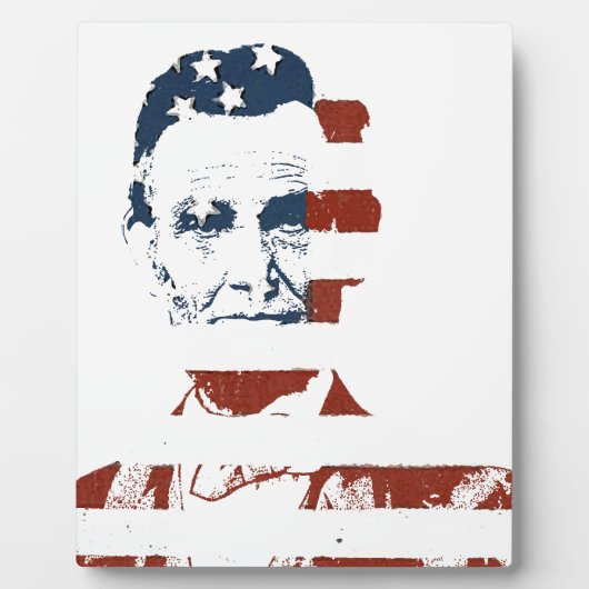  vlag van abraham lincoln american fotoplaat (Voorkant)