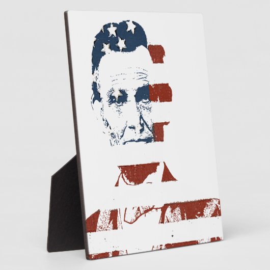 vlag van abraham lincoln american fotoplaat (Zijkant)