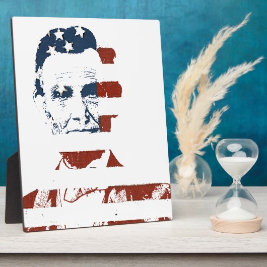 vlag van abraham lincoln american fotoplaat (Zijkant)