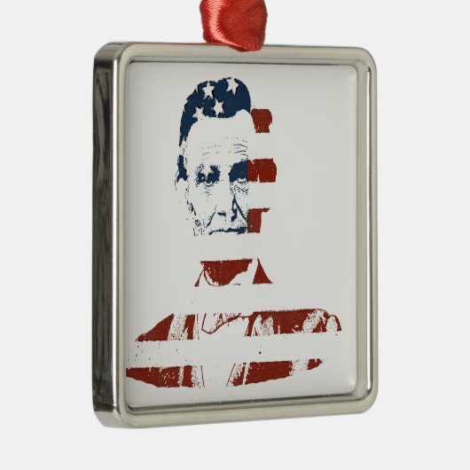  vlag van abraham lincoln american metalen ornament (Rechts)