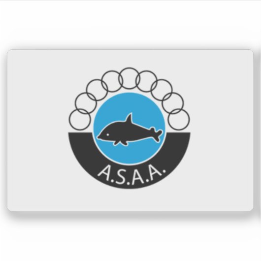 Vlag van Abyei gebied (Soedan) Sticker (Voorkant)
