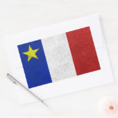 Vlag van Acadia Distress Grunge Rechthoekige Sticker (Envelop)