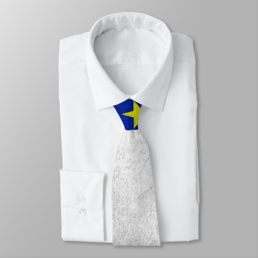 Vlag van Acadia Distress Grunge Stropdas (Gebonden)