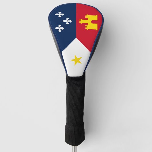 Vlag van Acadia, Louisiana Golfheadcover (Voorkant)