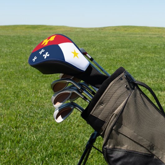 Vlag van Acadia, Louisiana Golfheadcover (Insitu)