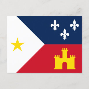 Vlag van Acadiana Briefkaart