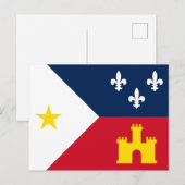 Vlag van Acadiana Briefkaart (Voorkant / Achterkant)