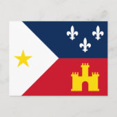 Vlag van Acadiana Briefkaart (Voorkant)