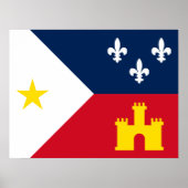 Vlag van Acadiana Poster (Voorkant)