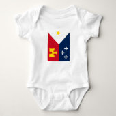 Vlag van Acadiana Romper (Voorkant)