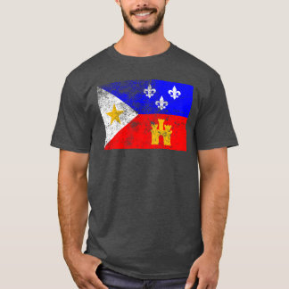Vlag van Acadiana T-shirt