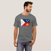 Vlag van Acadiana T-shirt (Voorkant volledig)