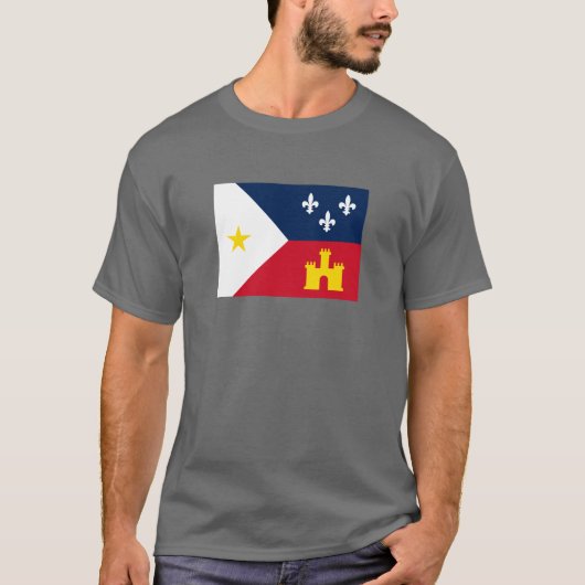 Vlag van Acadiana T-shirt (Voorkant)