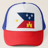 Vlag van Acadiana Trucker Pet (Voorkant)