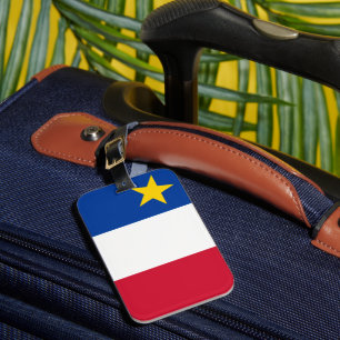Vlag van Acadië Bagagelabel
