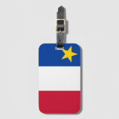 Vlag van Acadië Bagagelabel (Voorkant (verticaal))
