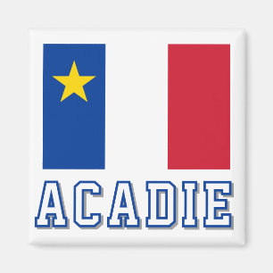 Vlag van Acadië Magneet