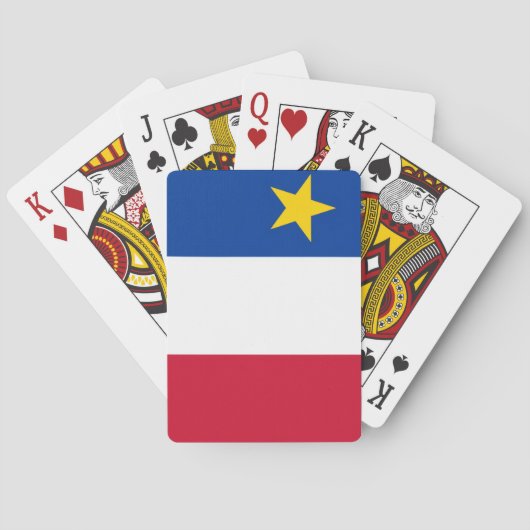 Vlag van Acadië Pokerkaarten (Achterkant)