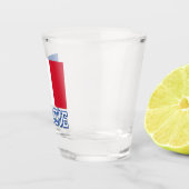 Vlag van Acadië Shot Glas (Rechts)