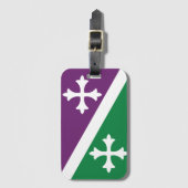 Vlag van Adjuntas, Puerto Rico Bagagelabel (Voorkant (verticaal))