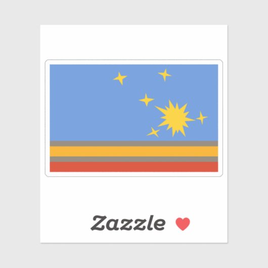 Vlag van Adolfo Gonzáles Chaves Partido Partido Sticker (Vel)