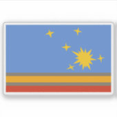 Vlag van Adolfo Gonzáles Chaves Partido Partido Sticker (Voorkant)