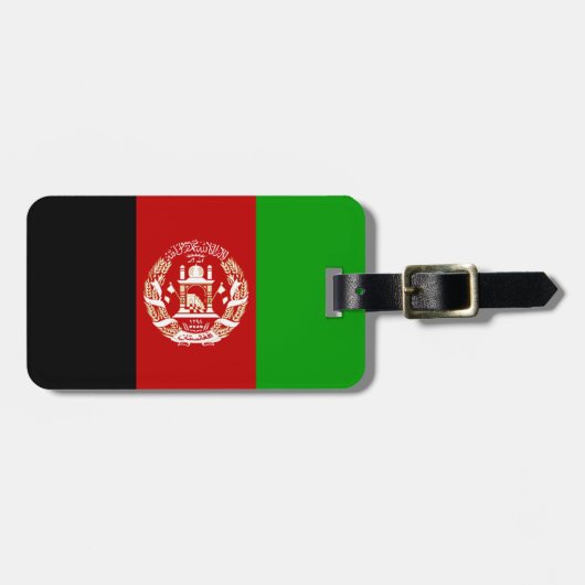 Vlag van afganistan Easy ID Bagagelabel (Voorkant horizontaal)