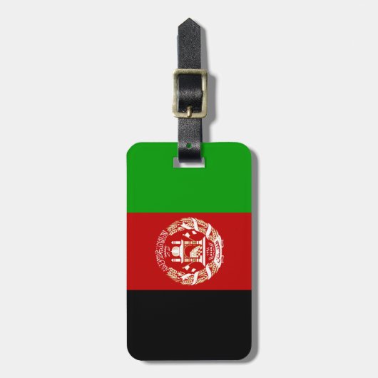 Vlag van afganistan Easy ID Bagagelabel (Voorkant verticaal)
