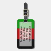 Vlag van afganistan Easy ID Bagagelabel (Voorkant verticaal)