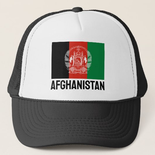 Vlag van Afghanistan - 2013 goedkeuring Trucker Pet (Voorkant)