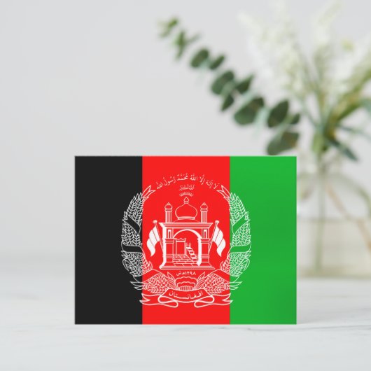 Vlag van Afghanistan Briefkaart (Staand voorkant)