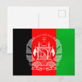 Vlag van Afghanistan Briefkaart (Voorkant / Achterkant)