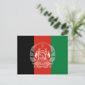 vlag van Afghanistan Briefkaart (Staand voorkant)