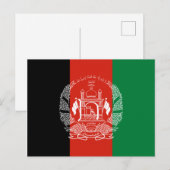vlag van Afghanistan Briefkaart (Voorkant / Achterkant)