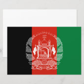vlag van Afghanistan Briefpapier (Voorkant / Achterkant)