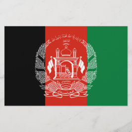 vlag van Afghanistan Briefpapier