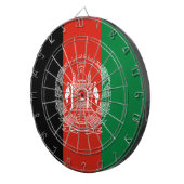 vlag van Afghanistan Dartbord (Voorkant Rechts)