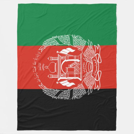 vlag van Afghanistan Fleece Deken (Voorkant)