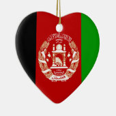 vlag van Afghanistan Keramisch Ornament (Rechts)