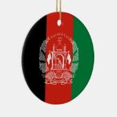 vlag van Afghanistan Keramisch Ornament (Rechts)