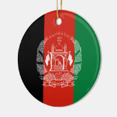 vlag van Afghanistan Keramisch Ornament (Links)