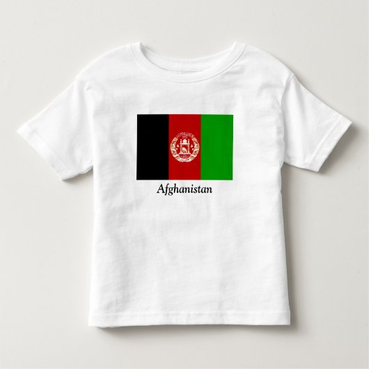 vlag van Afghanistan Kinder Shirts (Voorkant)